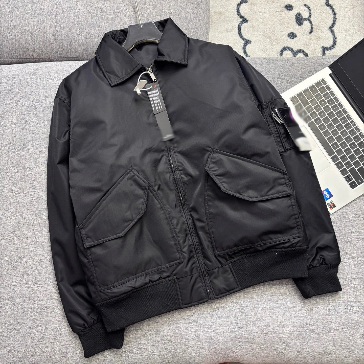 Herren Retro Baseballjacke – Gefütterte Winterjacke im Workwear-Stil