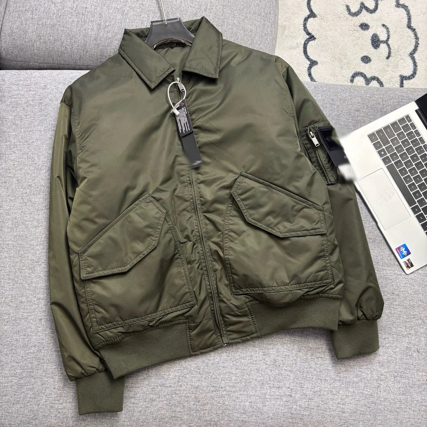 Herren Retro Baseballjacke – Gefütterte Winterjacke im Workwear-Stil